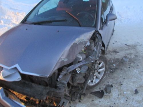 Столкновение автомашин Citroen и КАМАЗ на ул. Станционная