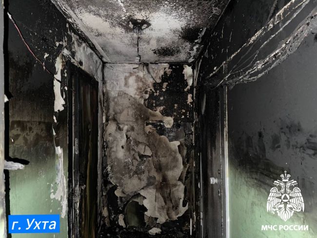 Пожар в подъезде дома по улице 30 лет Октября